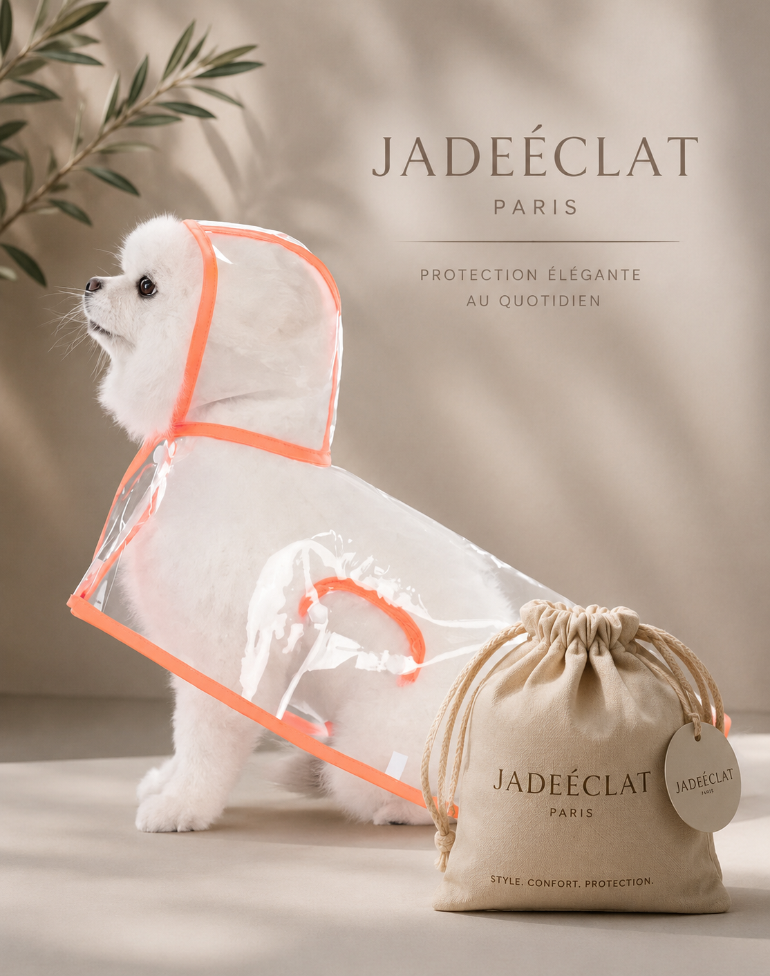 Imperméable Transparent pour Chien – Coupe-Vent XS à 8XL