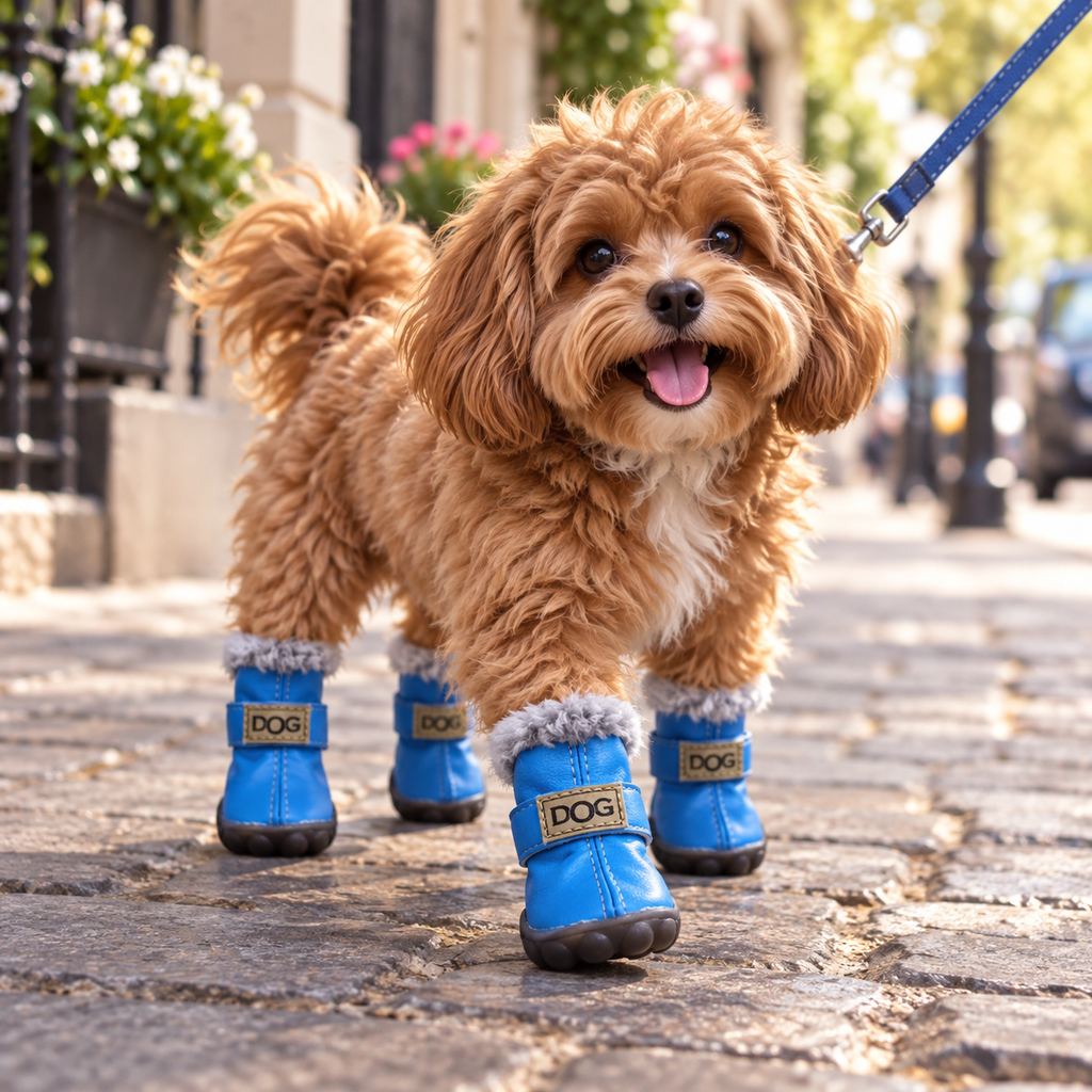 Bottes de Neige pour Chien – Imperméables, Chaudes & Antidérapantes (Lot de 4)