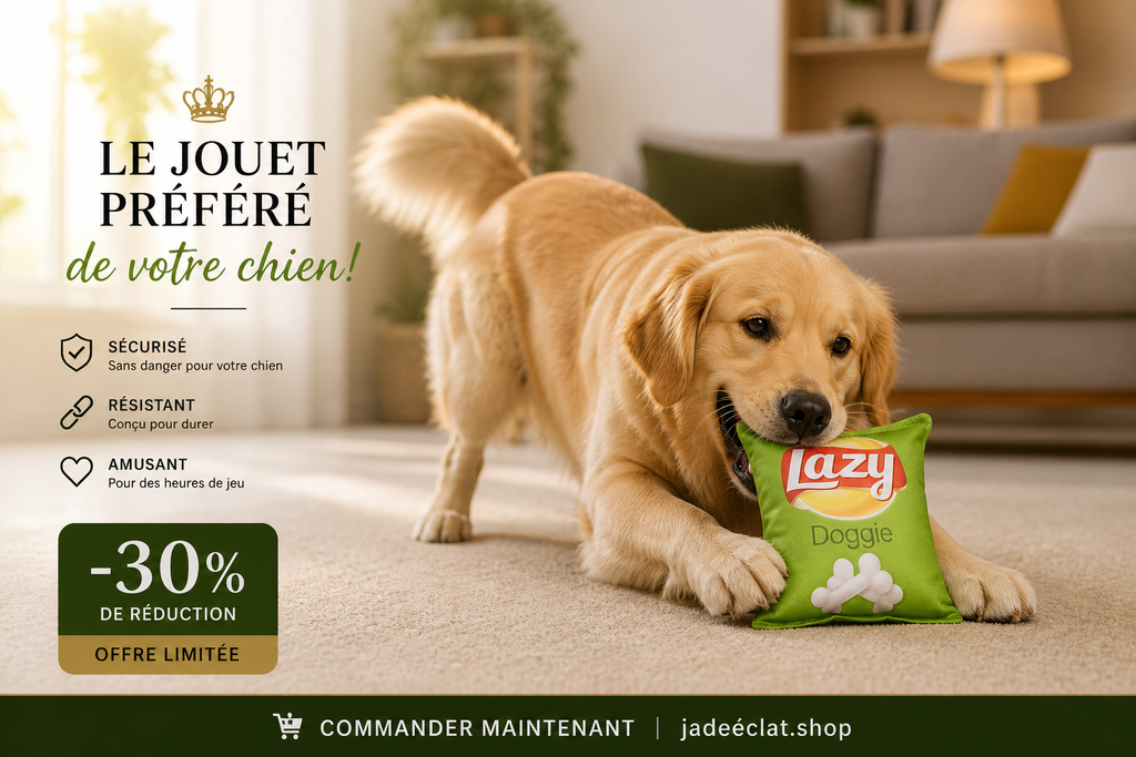 🦖 Jouets Amusants pour Chiens – Molaires à Mâcher, Peluche Résistante & Dents Propres