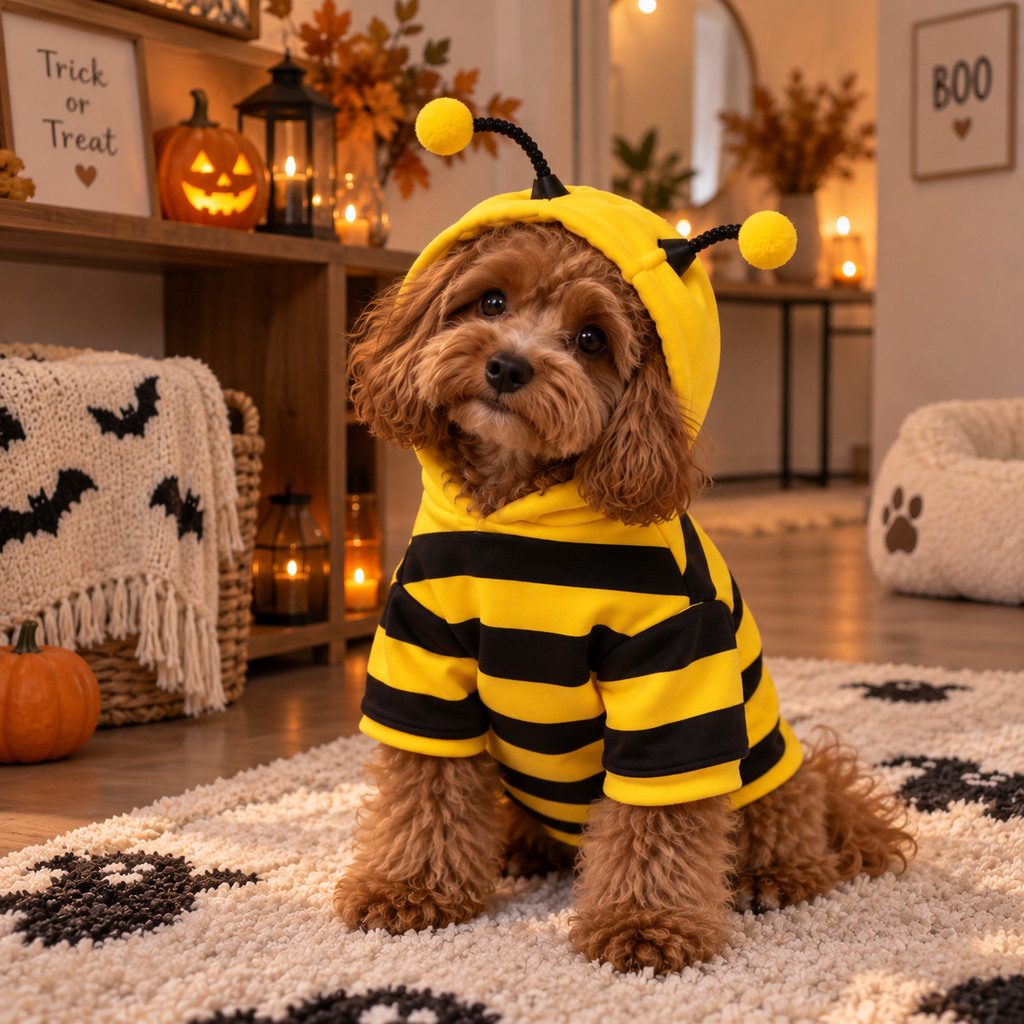 Costume Abeille pour Chien & Chat – Sweat Halloween Hiver