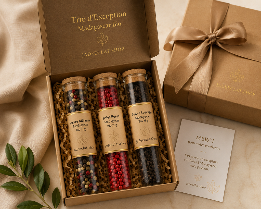 Les 3 Trésors de Madagascar – Coffret Épices Bio