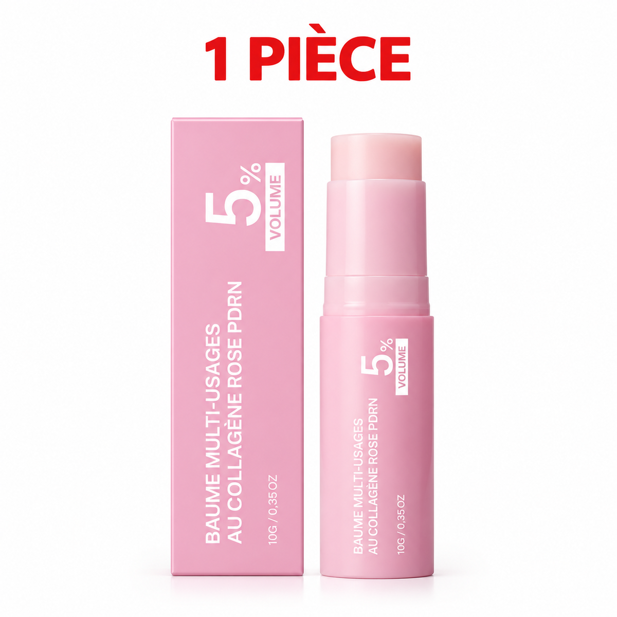 Stick Multi-Baume Collagène Rose PDRN - Soin Anti-Âge Yeux, Cou & Visage | K-Beauty