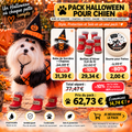 Pack Halloween Chien & Chat – Robe Sorcière + Bottes de Neige + Baume Nez & Pattes