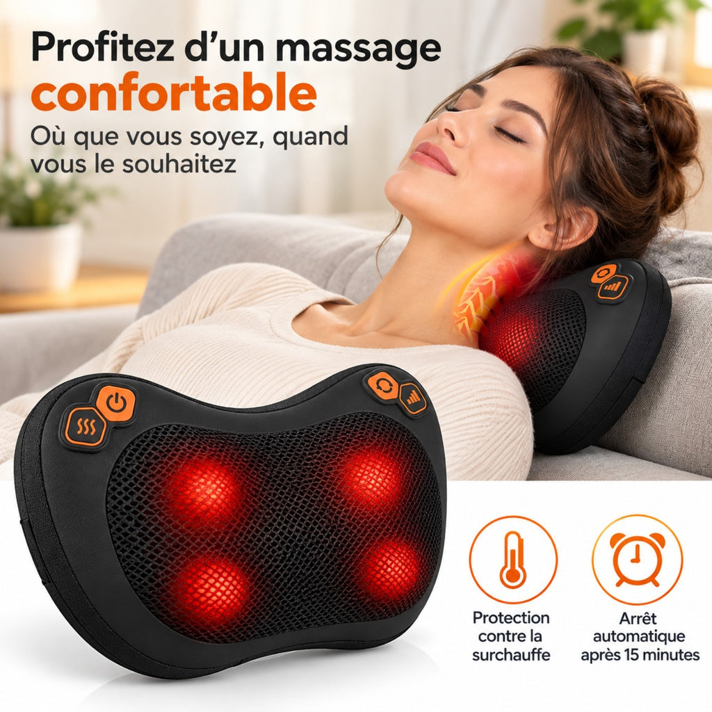Coussin Massant Shiatsu Nuque & Dos
